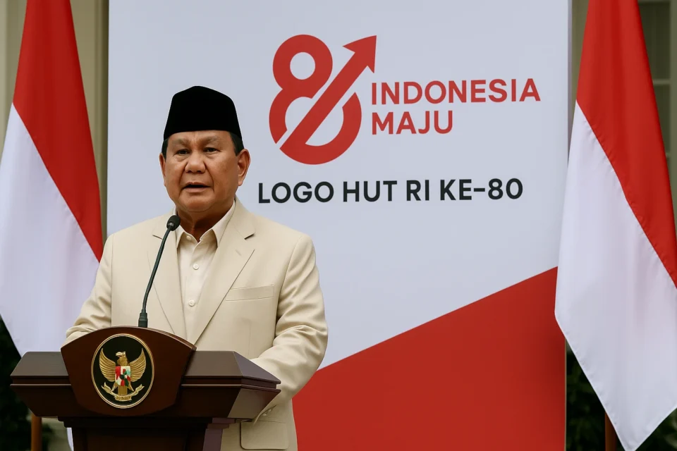 Logo HUT RI ke-80 Resmi Diluncurkan: Prabowo-Gibran Usung Semangat Baru untuk Indonesia Maju